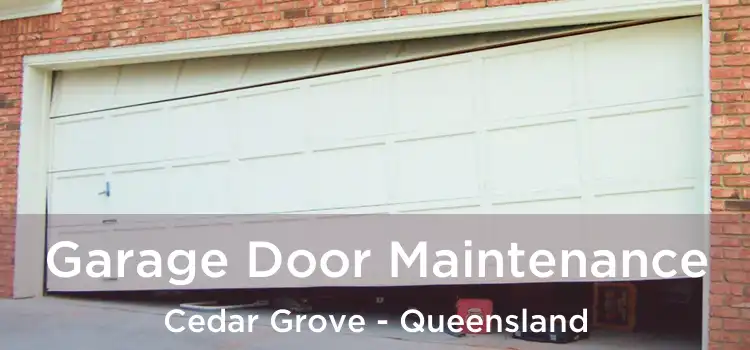 Garage Door Maintenance Cedar Grove - Queensland