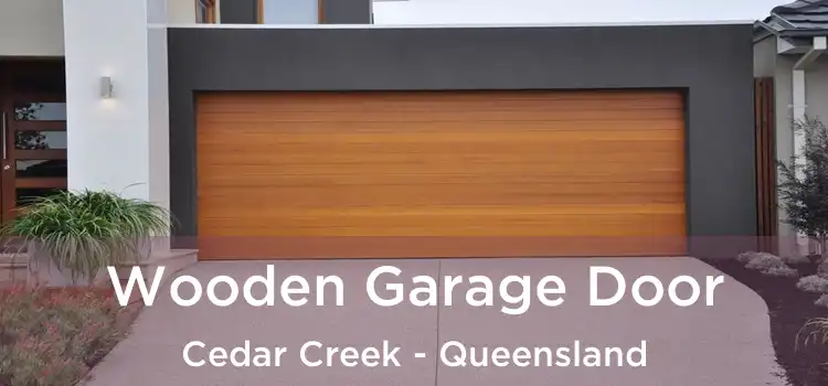Wooden Garage Door Cedar Creek - Queensland